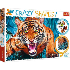 Trefl Crazy Shape Jigsaw Puzzle - Facing a Tiger