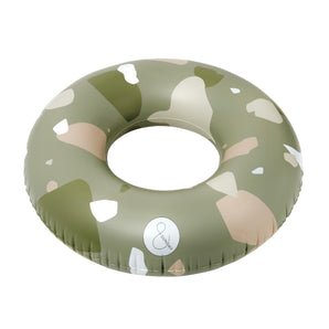 &Sunday Terrazzo Olive Oversized Pool Tube