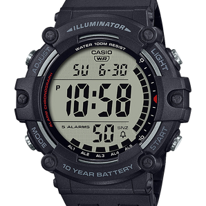 Casio Black Digital 100 Metre Water Resistant Watch Large Display