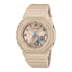 G-Shock Womens Analogue/Digital Bio-Based Resin Strap Rose Gold Dial Watch