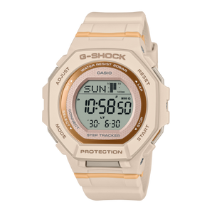 G-Shock Womens Mid Size Digital Step Tracker Watch - Light peach