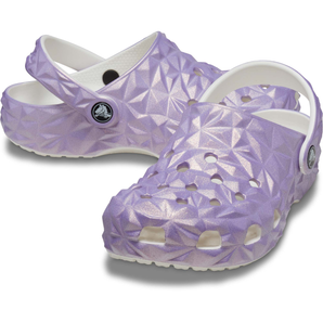 Crocs Classic Iridescent Geo Clog Kids - White