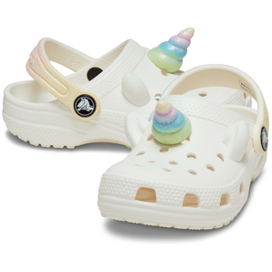 Crocs Classic IAM Rainbow Unicorn Clog Toddlers - Chalk