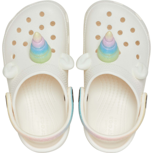 Crocs Classic IAM Rainbow Unicorn Clog Toddlers - Chalk