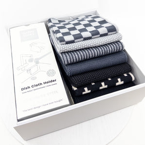 Ecovask Happy Sinks Cloth Holder and Dishcloth 7pc pk