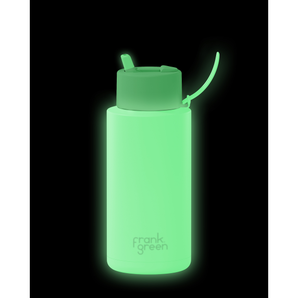 frank green GLOW IN THE DARK Stainless Steel Ceramic Lined Reusable Bottle 1L/34oz