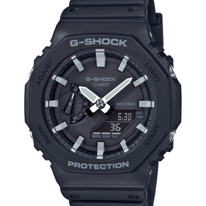 Casio G-Shock Mens Analogue/Digital Carbon Core Watch - Black/White