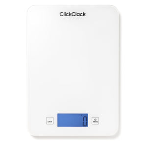 ClickClack Equip Kitchen Scales - White