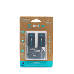 Pale Blue Earth 9V USB-C Rechargeable Batteries, 2-Pack