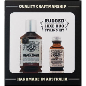 The Bearded Chap Luxe Duo Kit - Rugged - 30ml Oil &  100ml Wash