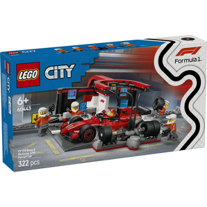 LEGO City F1 Pit Stop & Pit Crew with Ferrari Car