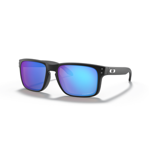 Oakley Holbrook Sunglasses - Matte Black w/ Prizm Sapphire Polarized