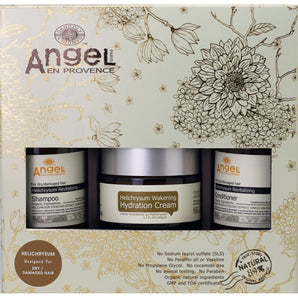 Angel En Provence Helichrysum Pack - 250ml Shampoo, 250ml Conditioner, 250ml Hair Mask