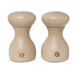 Crush Grind Lyon Salt/Pepper grinder 10Cm 2Pc Set-Natural Beech