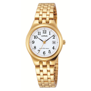 Lorus Ladies Gold Date Calendar Watch - 27mm