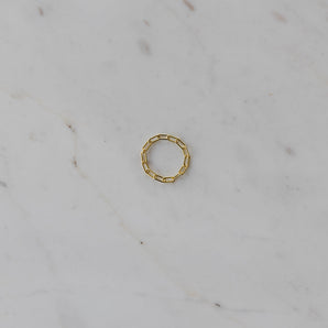 SOPHIE Mini Link Ring - Gold Plated