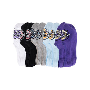 Santa Cruz 5 Pack Womens No Show Socks - 6 - 10