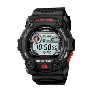 Casio G-Shock Digital Moon Tide Watch - Black/Red