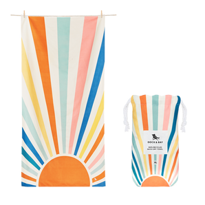 Dock & Bay Beach Towel Stripes Go Wild Collection Xl - Rising Sun