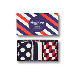 Happy Socks Gift Set Classic Navy 3-Pack - 41-46